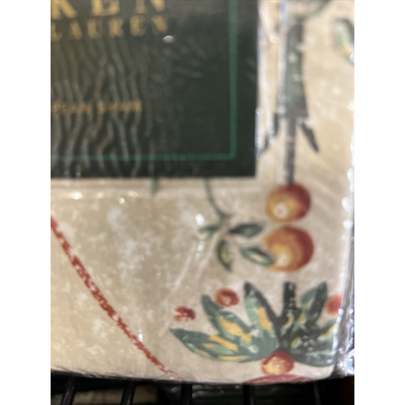 Ralph Lauren Villandry Floral Sateen Cotton European Pillow Shams 1 Pair Vtg New - Picture 2 of 6